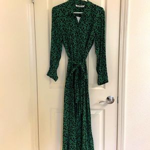 NWT Zara Women’s Dress Black & Green (SzM)